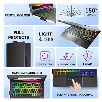 Amazon.com: NOKBABO for iPad 10th 11th (A16) Generation Case